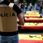 Protesta de Jusapol frente al Congreso (imagen de archivo)