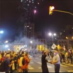 Hubo hasta fuegos artificiales en el recibimiento del jefe etarra