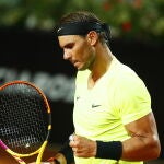 Rafa Nada, en un gesto de triunfo