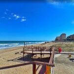 Los inmigrantes llegan a la playa de La Ampolla en Moraira (Alicante)