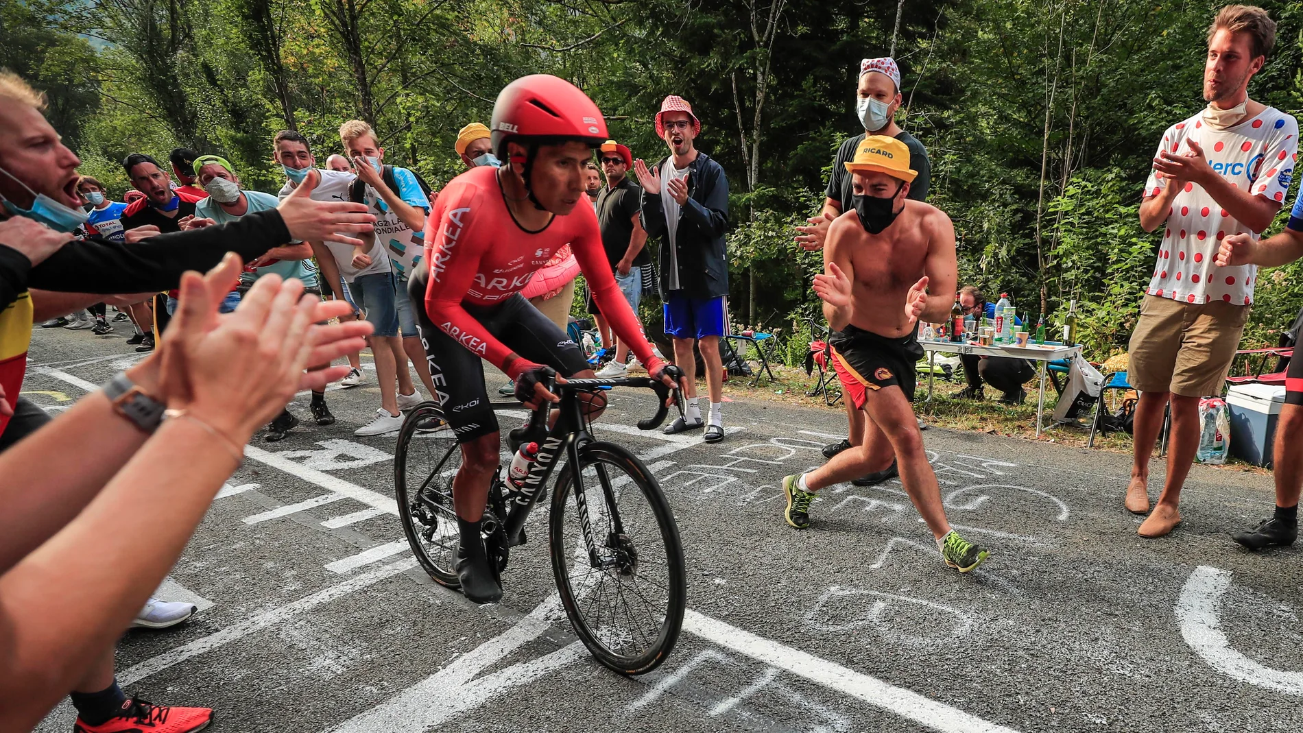 Nairo Quintana, durante el pasado Tour