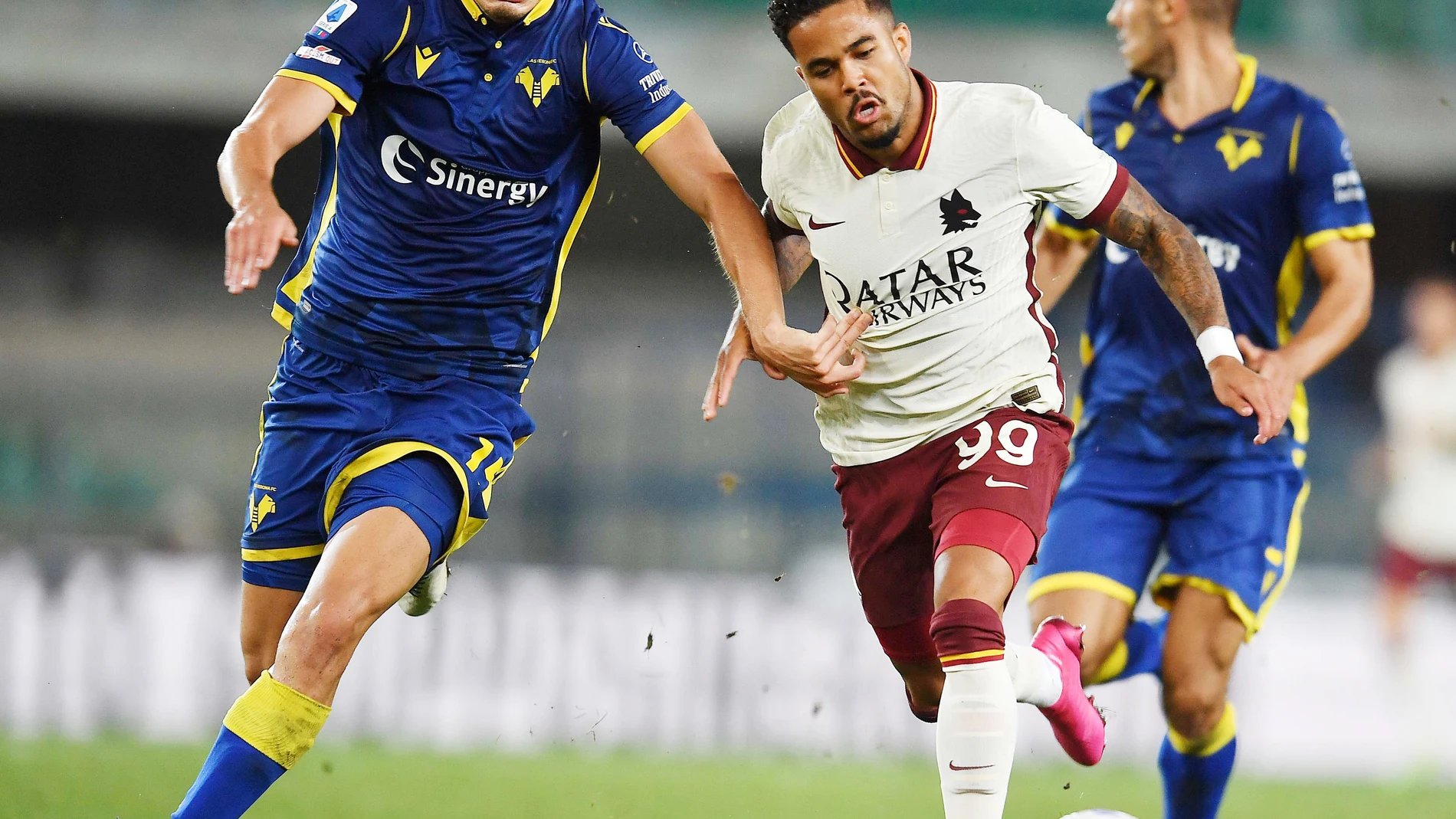 Justin Kluivert con la Roma.