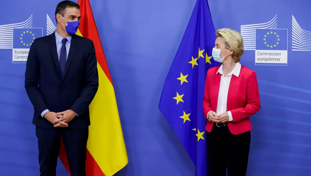 Pedro Sanchez, esta semana junto a la presidenta de la Comisión Europea, Ursula von der Leyen, en Bruselas