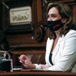 Ada Colau durante el pleno celebrado esta mañana