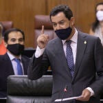 El presidente de la Junta de Andalucía, Juanma Moreno