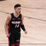 Tyler Herro hizo historia en el triunfo de Miami contra Boston.