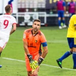 Alberto Cifuentes, en el partido contra el Sevilla