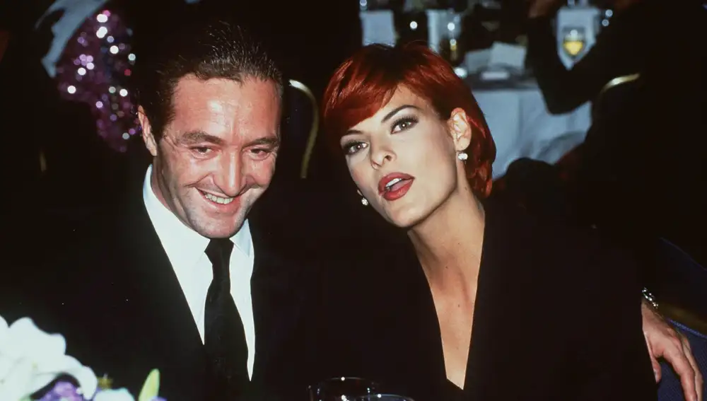 Gérald Marie, president of the Elite model agency for 25 years, with his former wife Linda Evangelista