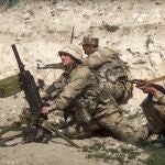 Soldados azeríes en Nagorno-Karabaj