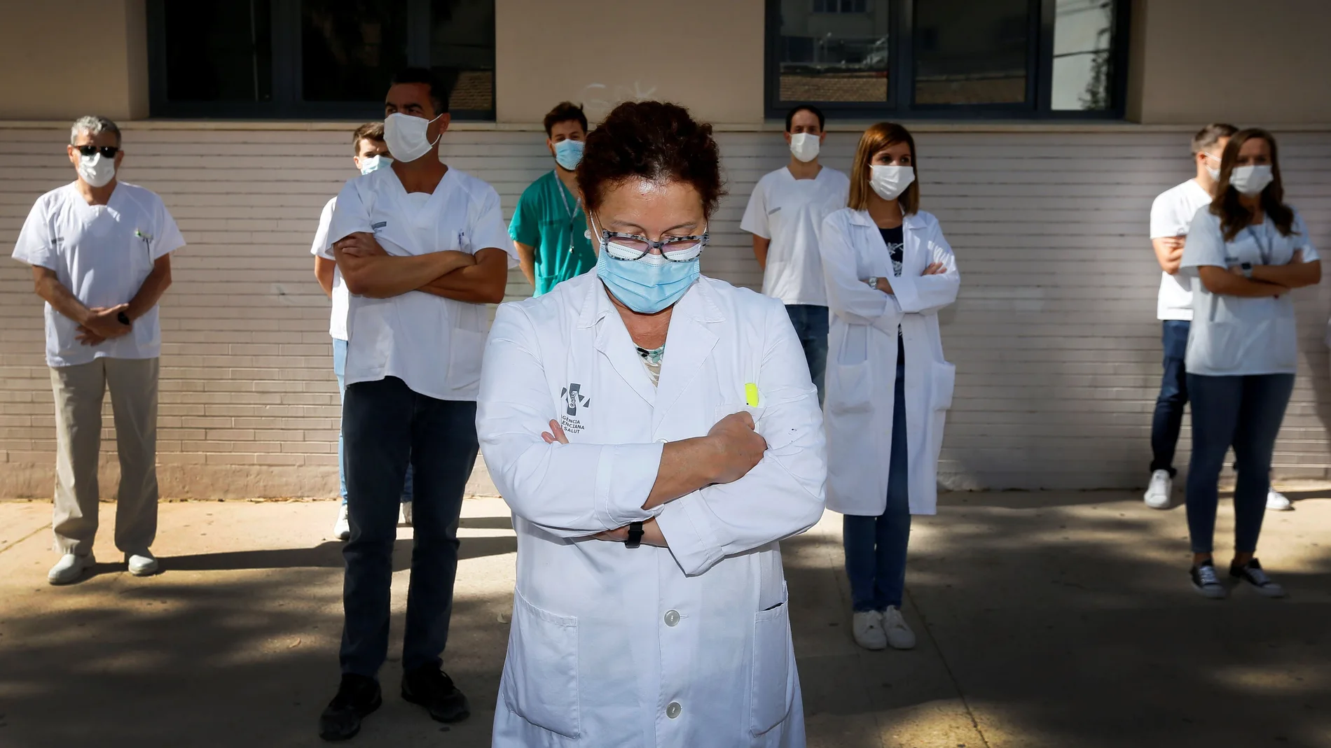 Imagen de una protesta de médicos en Valencia