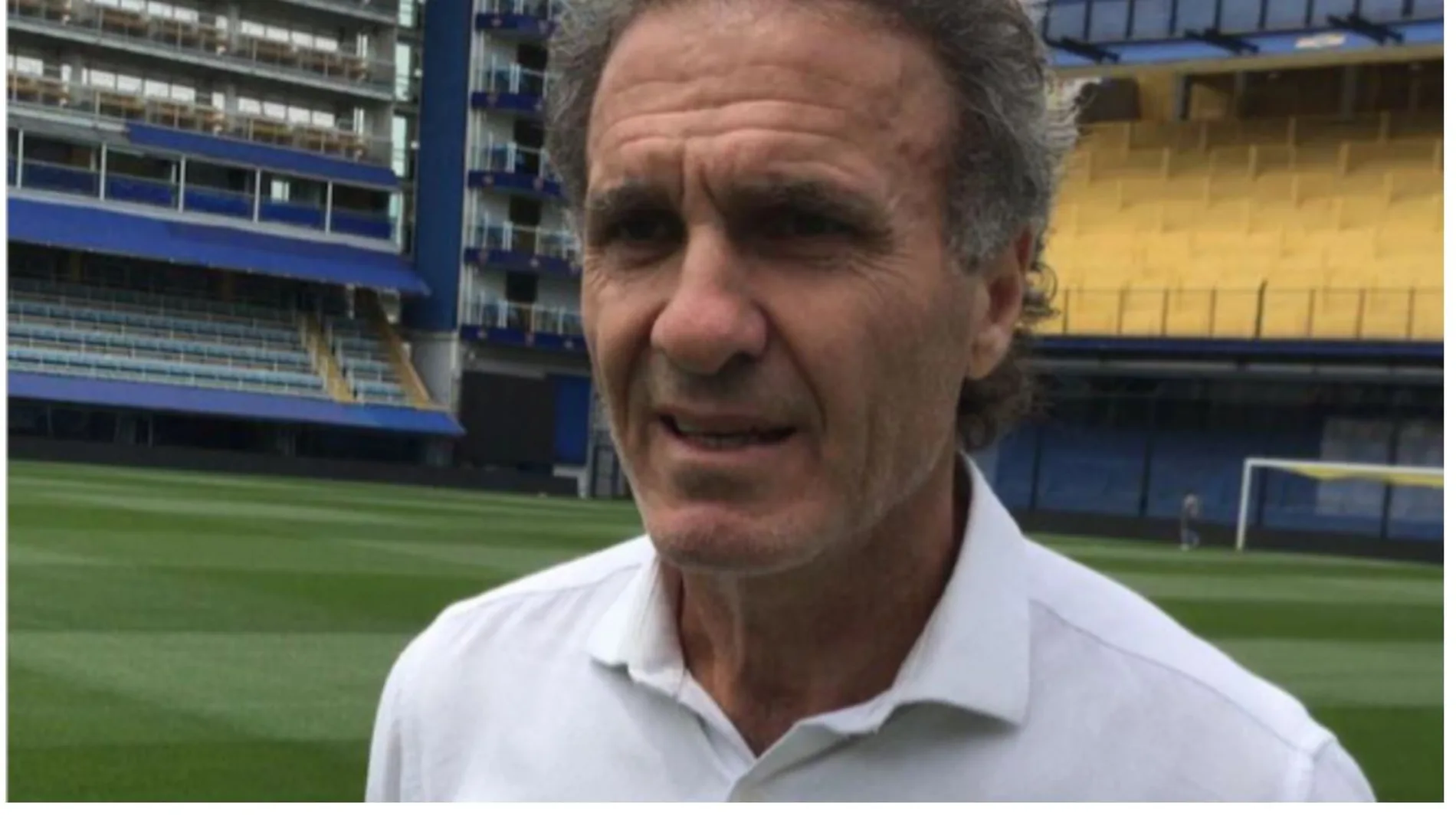 Oscar Ruggeri, exjugador del Real Madrid y comentarista deportivo