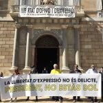 El exconcejal de ERC Jordi Pesarrodona en la concentración ante la Generalitat contra la inhabilitación del presidente Quim Torra.EUROPA PRESS28/09/2020