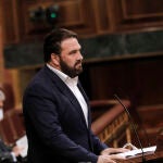 El diputado de EH Bildu Jon Iñarritu, en una sesión plenaria en el Congreso de los Diputados