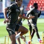 Joao Félix, en el último entrenamiento del Atlético