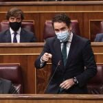 El portavoz parlamentario del PP, Teodoro García Egea, interviene durante una nueva sesión de control al gobierno en el Congreso de los Diputados