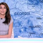Telediario de TVE donde aparece el mapa de Georgia para hablar de Nagorno Karabaj