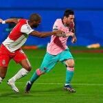 Jonas Ramalho con el Girona frente al Barcelona.