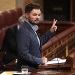 El portavoz de Esquerra Republicana en el Congreso de los Diputados, Gabriel Rufián