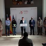 El presidente valenciano, Ximo Puig, junto a todo el Consell durante el "Seminari de Govern Tardor 2020", celebrado este fin de semana en Ayora y Cofrentes