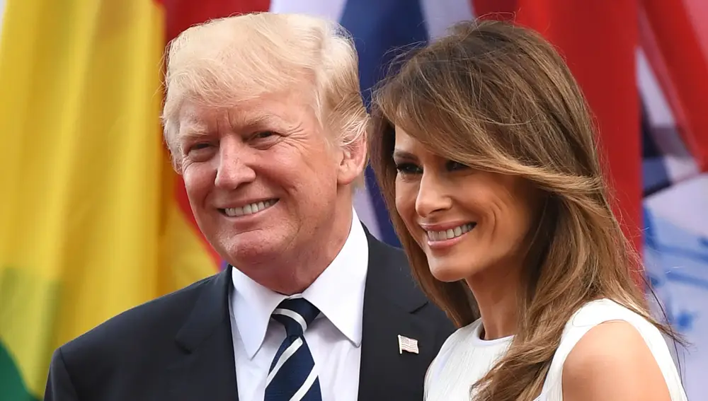 Donald Trump y su mujer Melania Trump