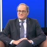 El expresidente de la Generalitat Quim Torra entrevistado en TV3.