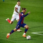 Antoine Griezmann, en un momento del partido entre el Barcelona y el Sevilla