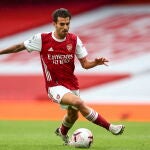 Dani Ceballos con el Arsenal.
