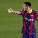Leo Messi con el Barcelona.