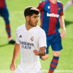 Marco Asensio con el Real Madrid.