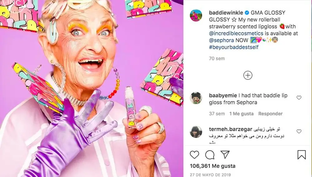 5. Baddiewin kle: 92 años y más de 3 millones de seguidores