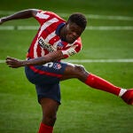 Thomas Partey, en el último partido del Atlético contra el Villarreal