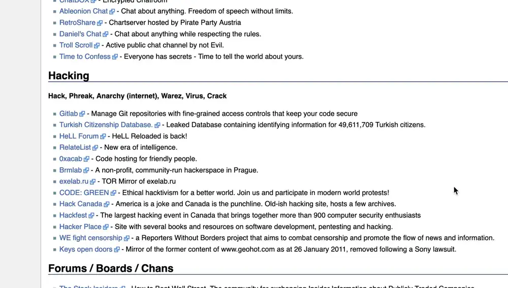 Se ofertan todo tipo de servicios y productos, agrupados por categorías