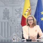 La vicepresidenta y ministra de Asuntos Económicos y para la Digitalización, Nadia Calviño