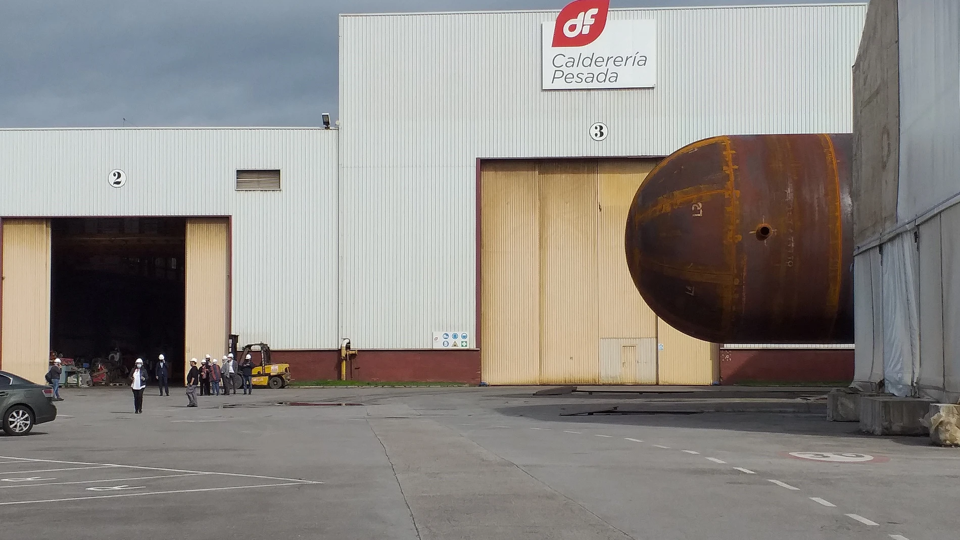 Instalaciones del Tallerón de Duro Felguera, en Gijón