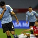 Maxi Gómez marcó para Uruguay en el último minuto del partido contra Chile.