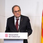 El expresident de la Generalitat de Catalunya Quim Torra, en Perpiñán.