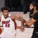 Jimmy Butler volvió a ser determinante en la victoria de los Heat en el quinto partido de las Finales