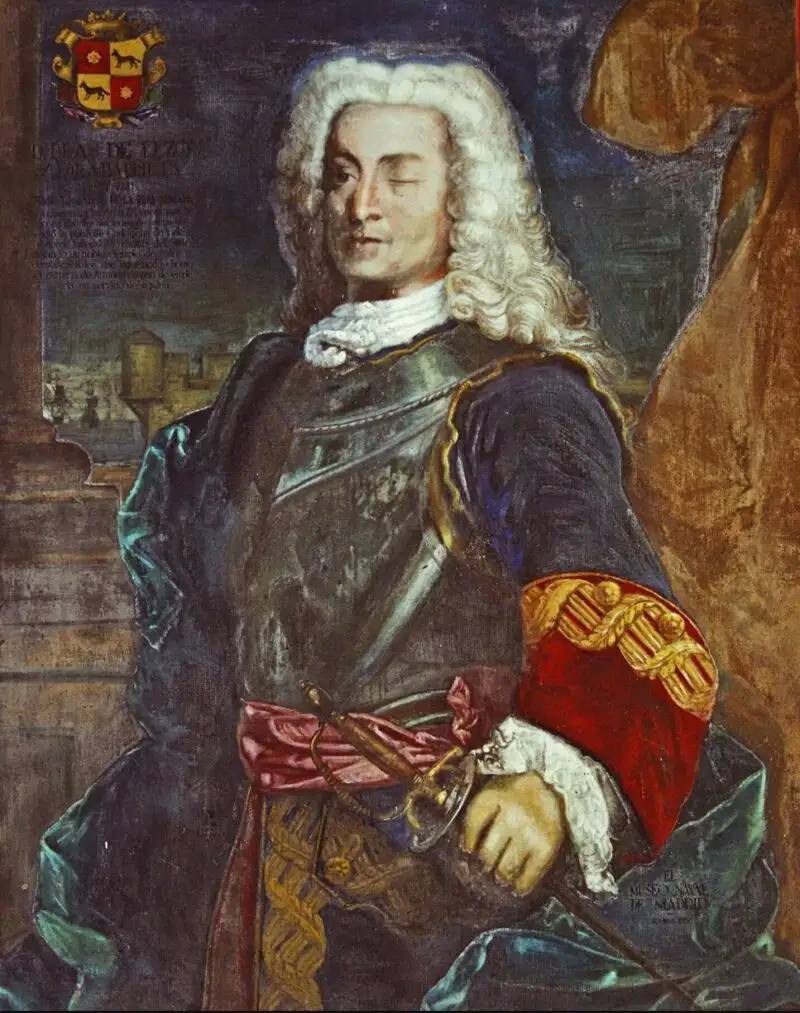 Este retrato anónimo de Blas de Lezo da cuenta de su carácter