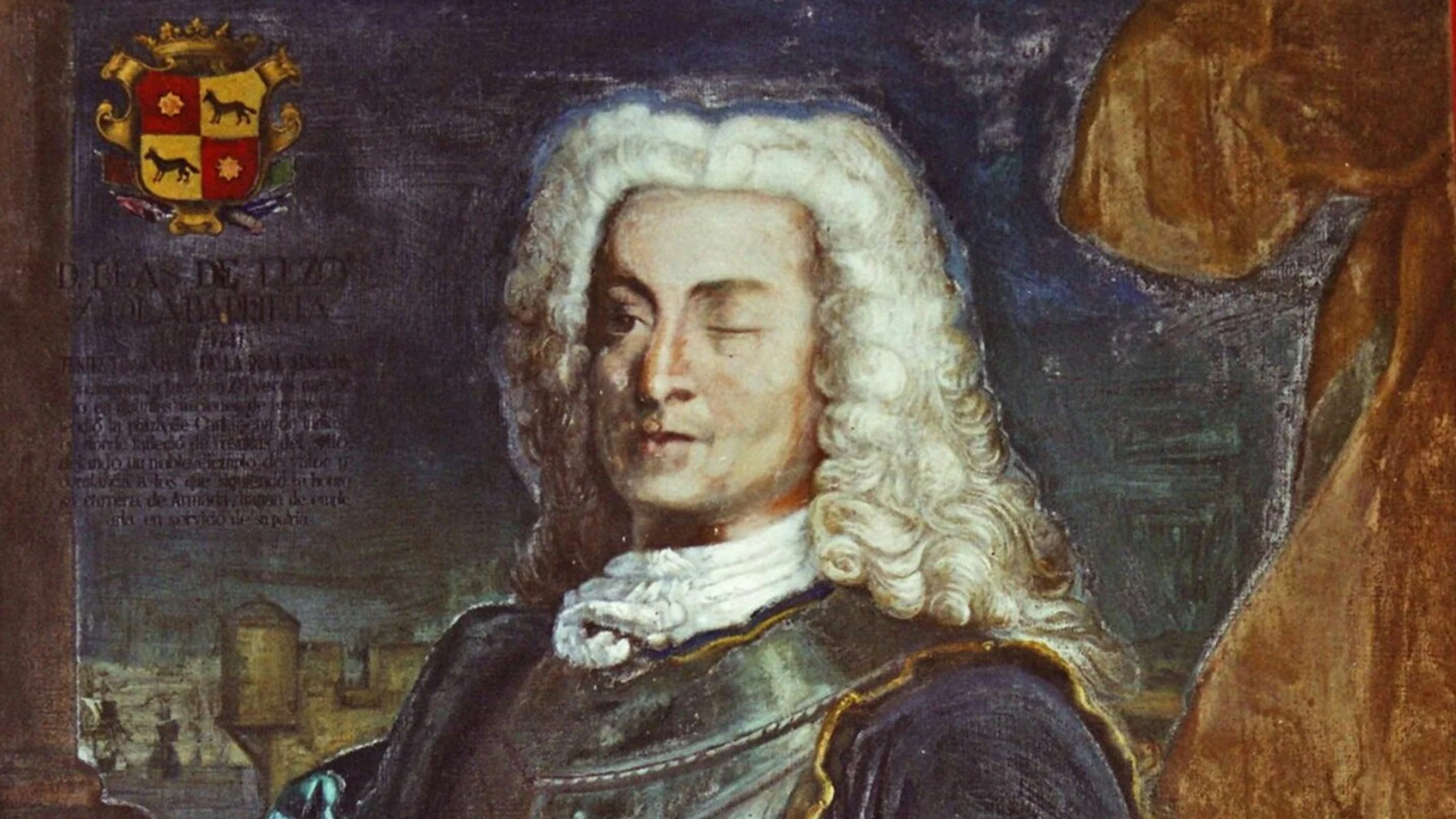 Este retrato anónimo de Blas de Lezo da cuenta de su carácter