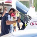 Rafael Nadal, a su llegada al aeropuerto de Palma