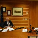 Carnero, durante el Consejo Consultivo.JCYL13/10/2020