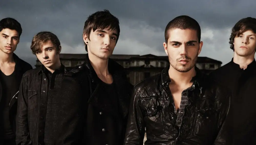 En el centro, Tom Parker, de "The wanted"
