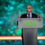 Rueda de prensa de Jorge Buxadé, portavoz de VOX.