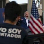 Joe Biden en un mítin en Florida