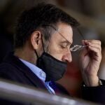 El ex presidente del FC Barcelona, Josep Maria Bartomeu, en el Palau