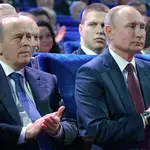 Vladimir Putin junto a Alexander Bortnikov, director del FSB ruso