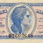 Billete de la Segunda República emitido en 1937