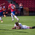 Celebración del gol de Yangel