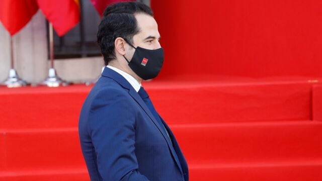 El vicepresidente madrileño, Ignacio Aguado, durante el homenaje que la Comunidad de Madrid rindió a las víctimas de la covid-19