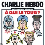 Paris (France), 01/09/2020.- A handout photo made available by the Majorelle PR Agency on 20 October 2020 shows the cover of the issue of French satirical weekly Charlie Hebdo with the title 'Republic beheaded. Who's next?'. The satirical weekly Charlie Hebdo publishes this cartoon by Riss showing heads of a fireman, a postwoman, a judge, a nurse and Emmanuel Macron, sereval days after the murder of Samuel Paty on 16 October 2020. (Atentado, Incendio, Francia) EFE/EPA/CHARLIE HEBDO HANDOUT HANDOUT EDITORIAL USE ONLY/NO SALES *** Local Caption *** 56311961